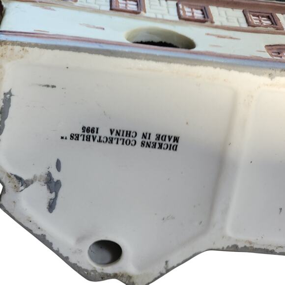 Vintage Christmas Village Café House – Snowy Roof & Brick Details - Picture 7 of 10